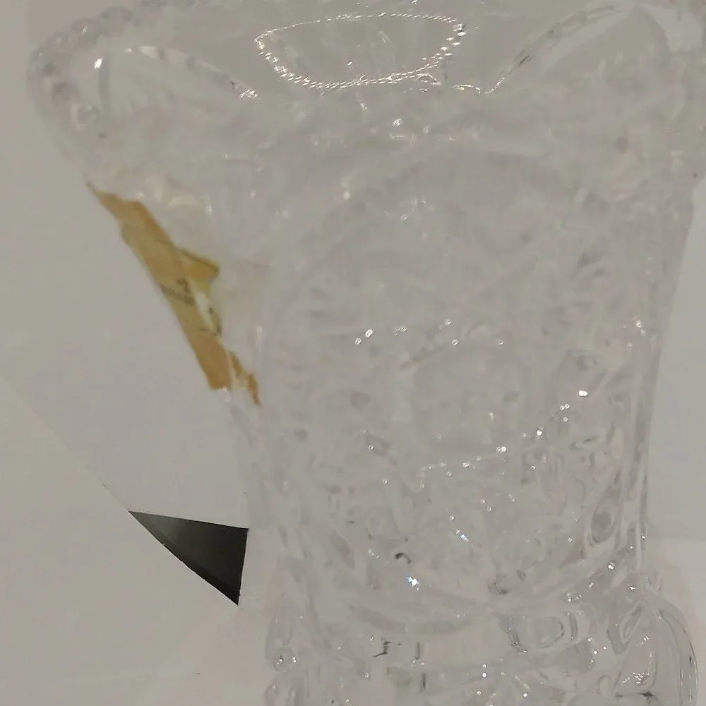Anne Hutte Crystal Vase made in Germany- 5 1/2” tall BLEIKRISTALL